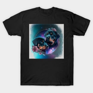 Rottweiler Abstract Art T-Shirt